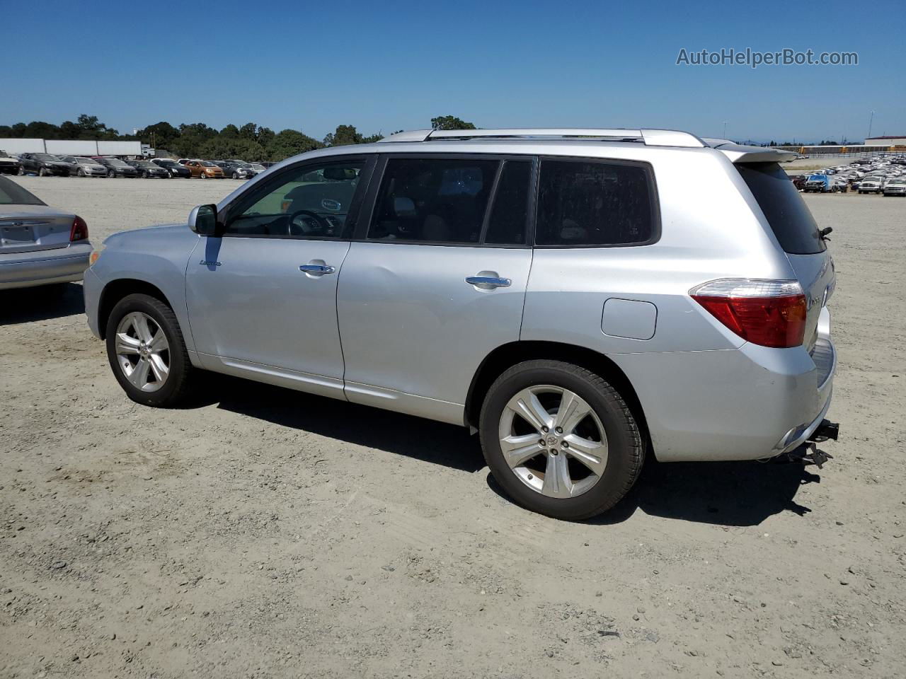 2008 Toyota Highlander Limited Серебряный vin: JTEES42A682107742