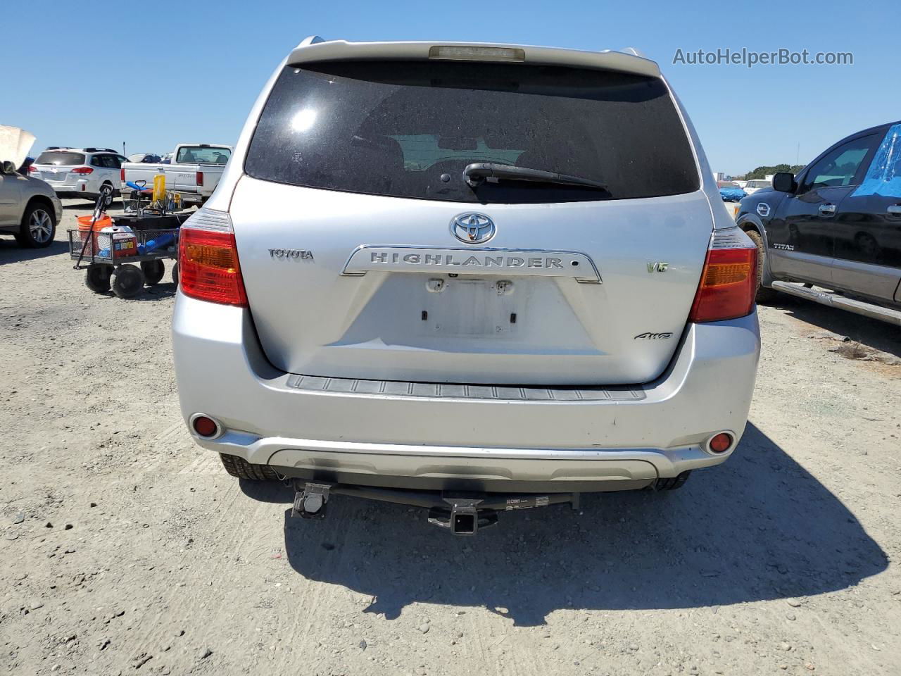 2008 Toyota Highlander Limited Silver vin: JTEES42A682107742