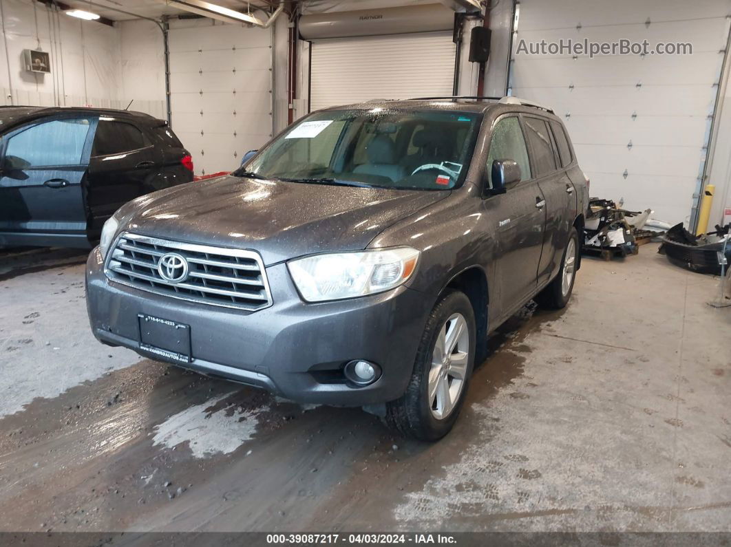 2008 Toyota Highlander Limited Серый vin: JTEES42A782090403