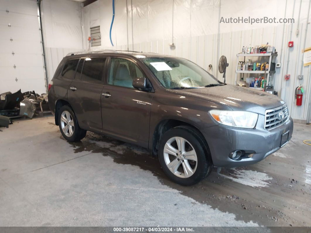 2008 Toyota Highlander Limited Gray vin: JTEES42A782090403