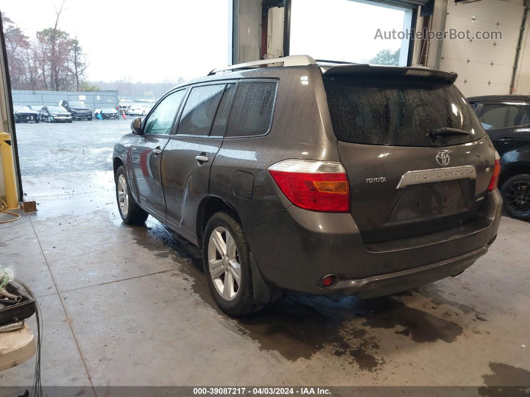 2008 Toyota Highlander Limited Серый vin: JTEES42A782090403