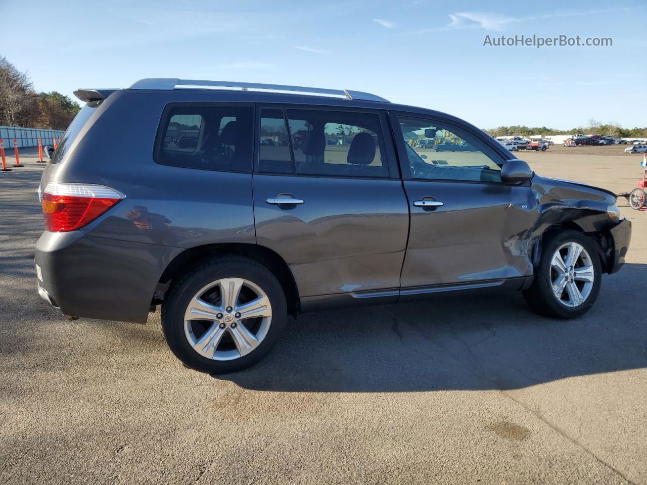 2008 Toyota Highlander Limited Gray vin: JTEES42A882053733