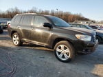 2008 Toyota Highlander Limited Black vin: JTEES42A982012897