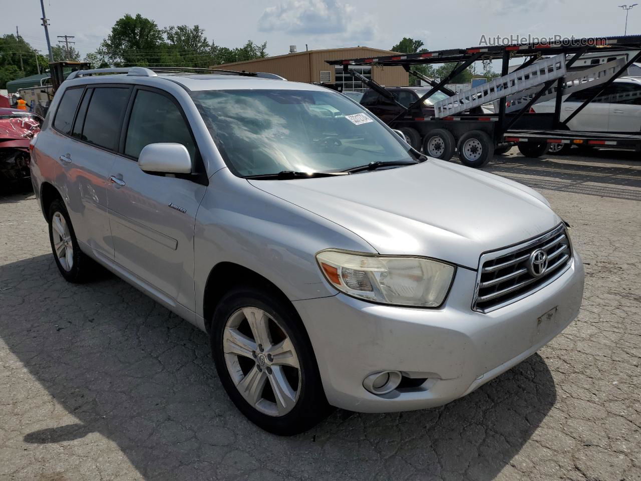 2008 Toyota Highlander Limited Silver vin: JTEES42A982073246