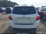 2008 Toyota Highlander Limited White vin: JTEES42A982088863