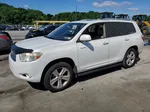 2008 Toyota Highlander Limited White vin: JTEES42AX82002850