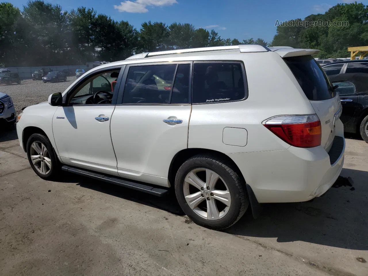 2008 Toyota Highlander Limited White vin: JTEES42AX82002850