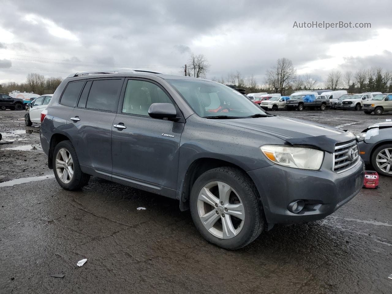 2008 Toyota Highlander Limited Charcoal vin: JTEES42AX82051708