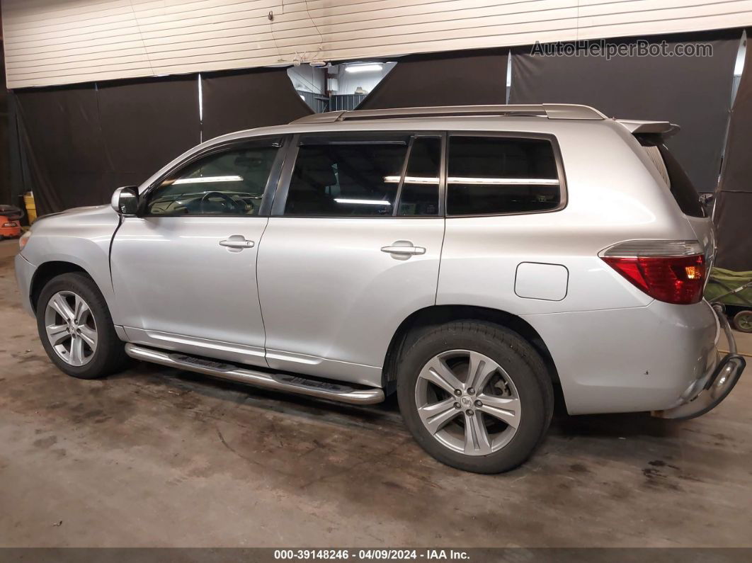 2008 Toyota Highlander Sport Silver vin: JTEES43A082012429