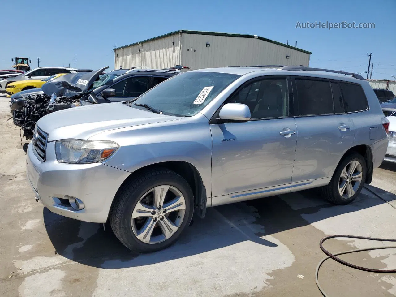 2008 Toyota Highlander Sport Серебряный vin: JTEES43A282042600