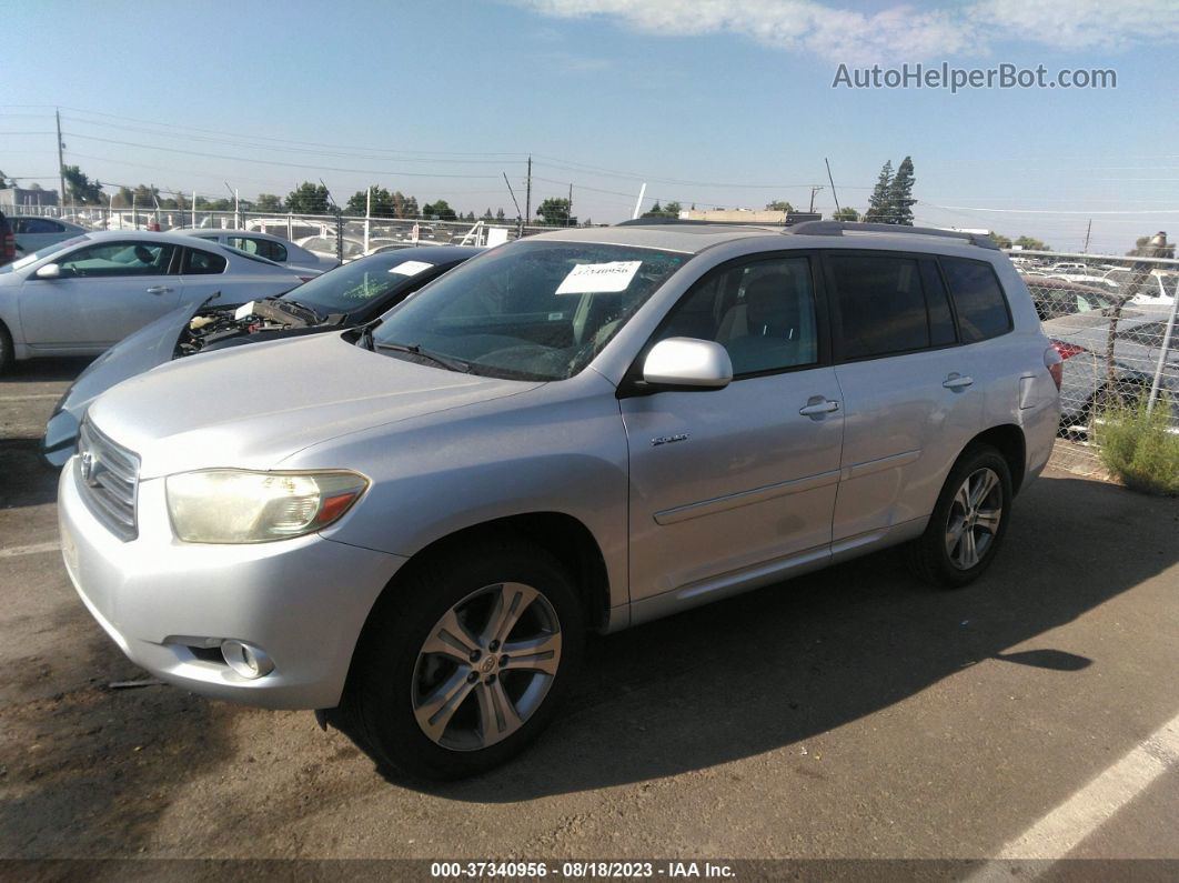 2008 Toyota Highlander Sport Silver vin: JTEES43A282106408