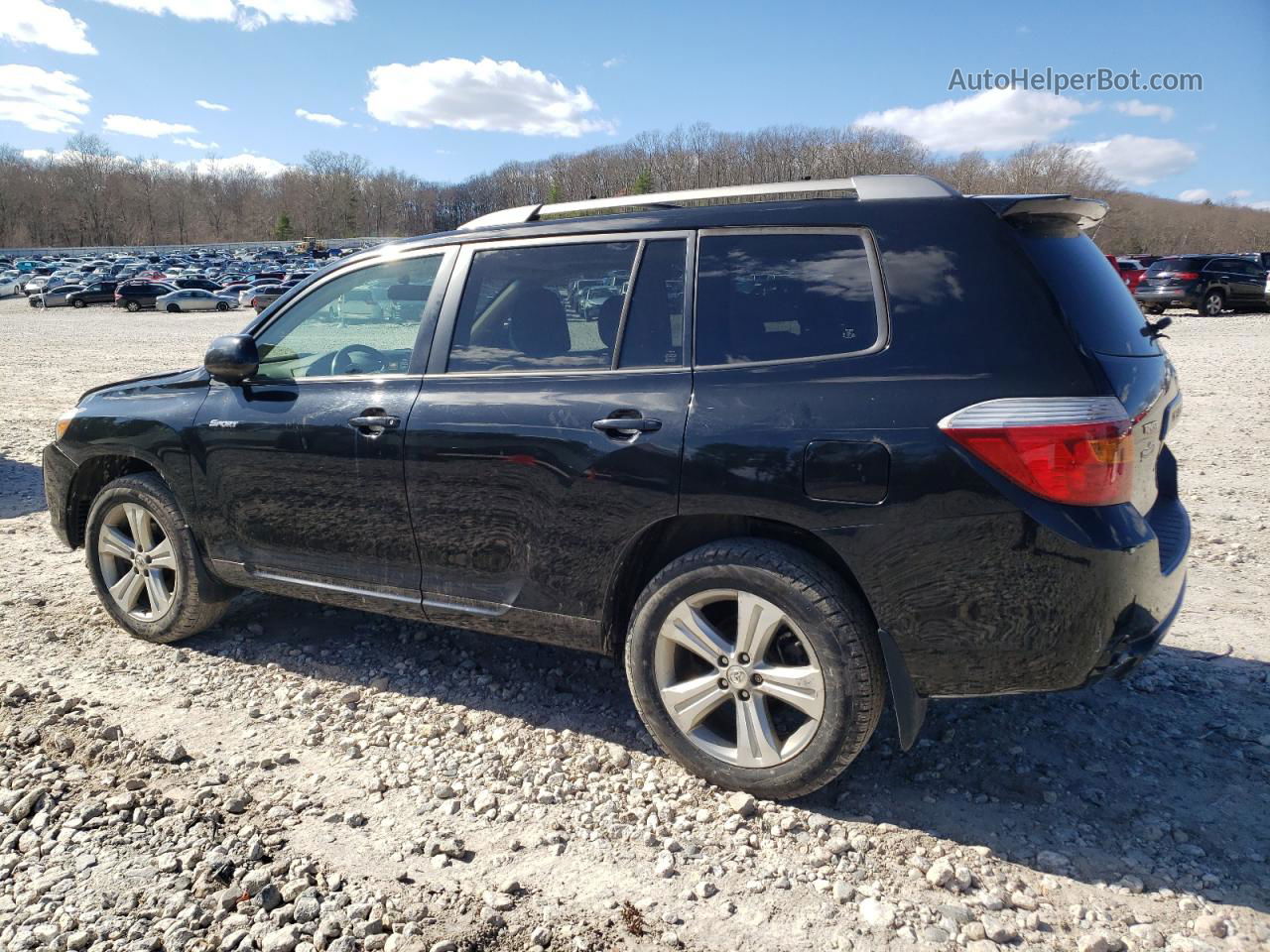 2008 Toyota Highlander Sport Black vin: JTEES43A482043294