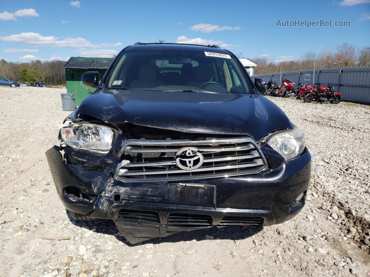 2008 Toyota Highlander Sport Black vin: JTEES43A482043294