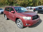 2008 Toyota Highlander Sport Red vin: JTEES43A482108063