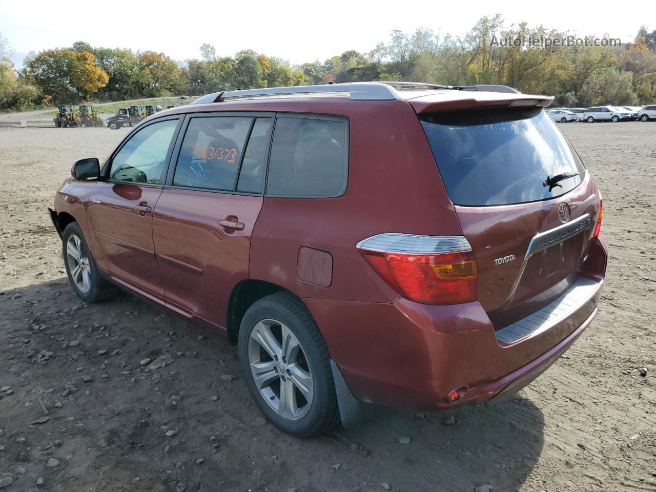 2008 Toyota Highlander Sport Red vin: JTEES43A482108063