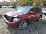 2008 Toyota Highlander Sport Red vin: JTEES43A482108063