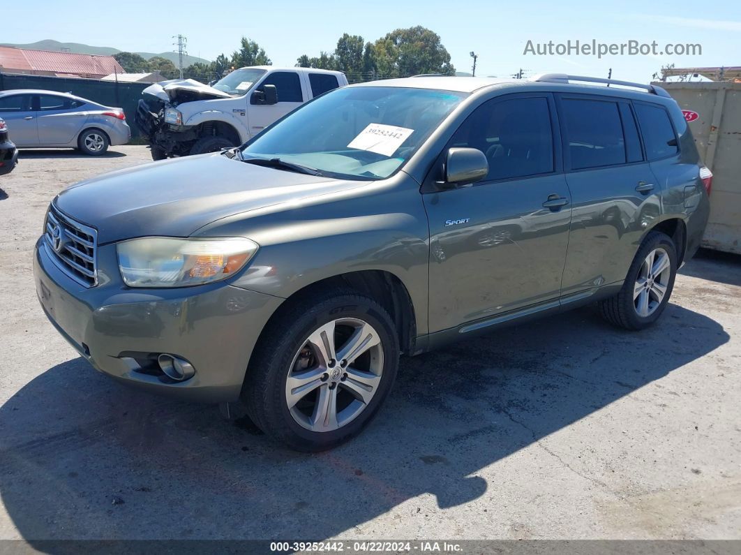 2008 Toyota Highlander Sport Gray vin: JTEES43A782043225