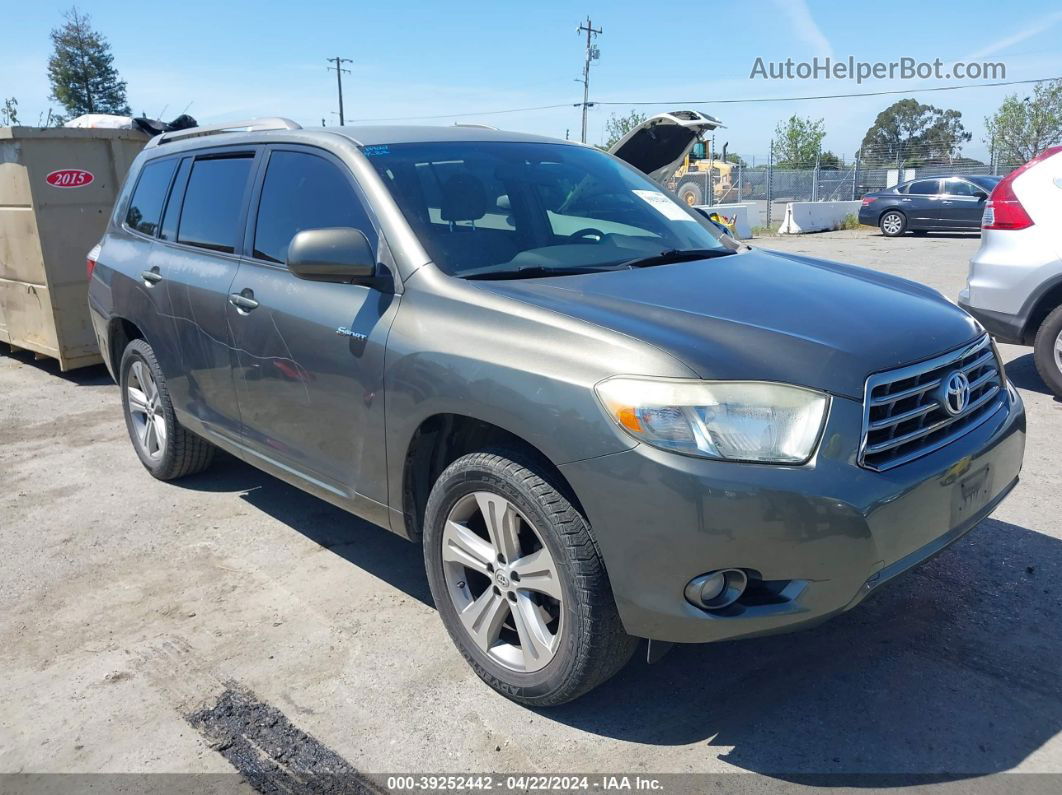 2008 Toyota Highlander Sport Gray vin: JTEES43A782043225