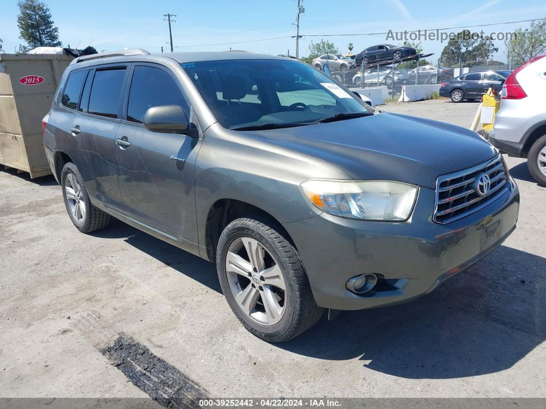 2008 Toyota Highlander Sport Gray vin: JTEES43A782043225