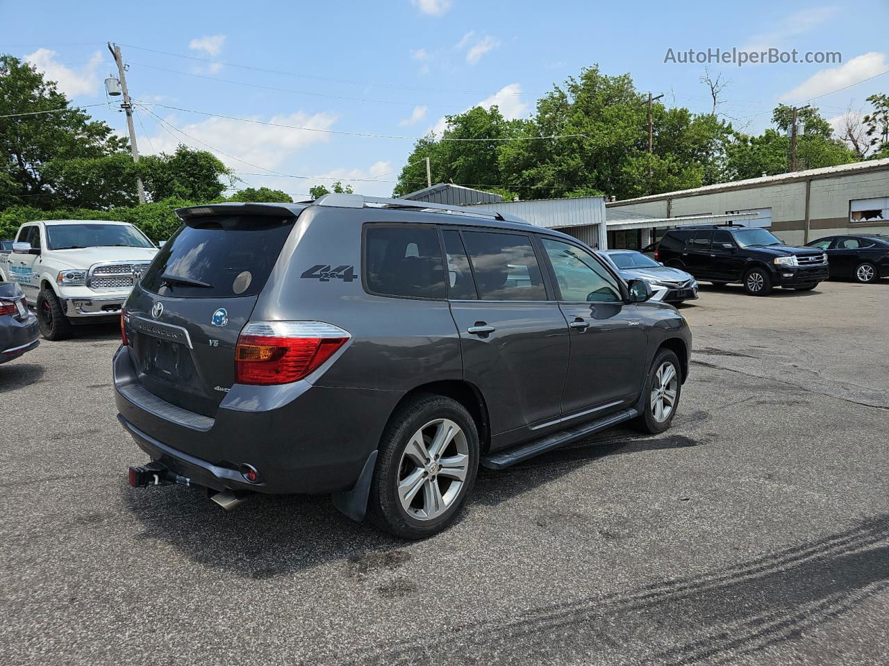 2008 Toyota Highlander Sport Серый vin: JTEES43A882084737