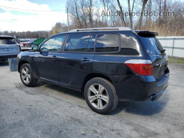 2008 Toyota Highlander Sport Black vin: JTEES43A982066327