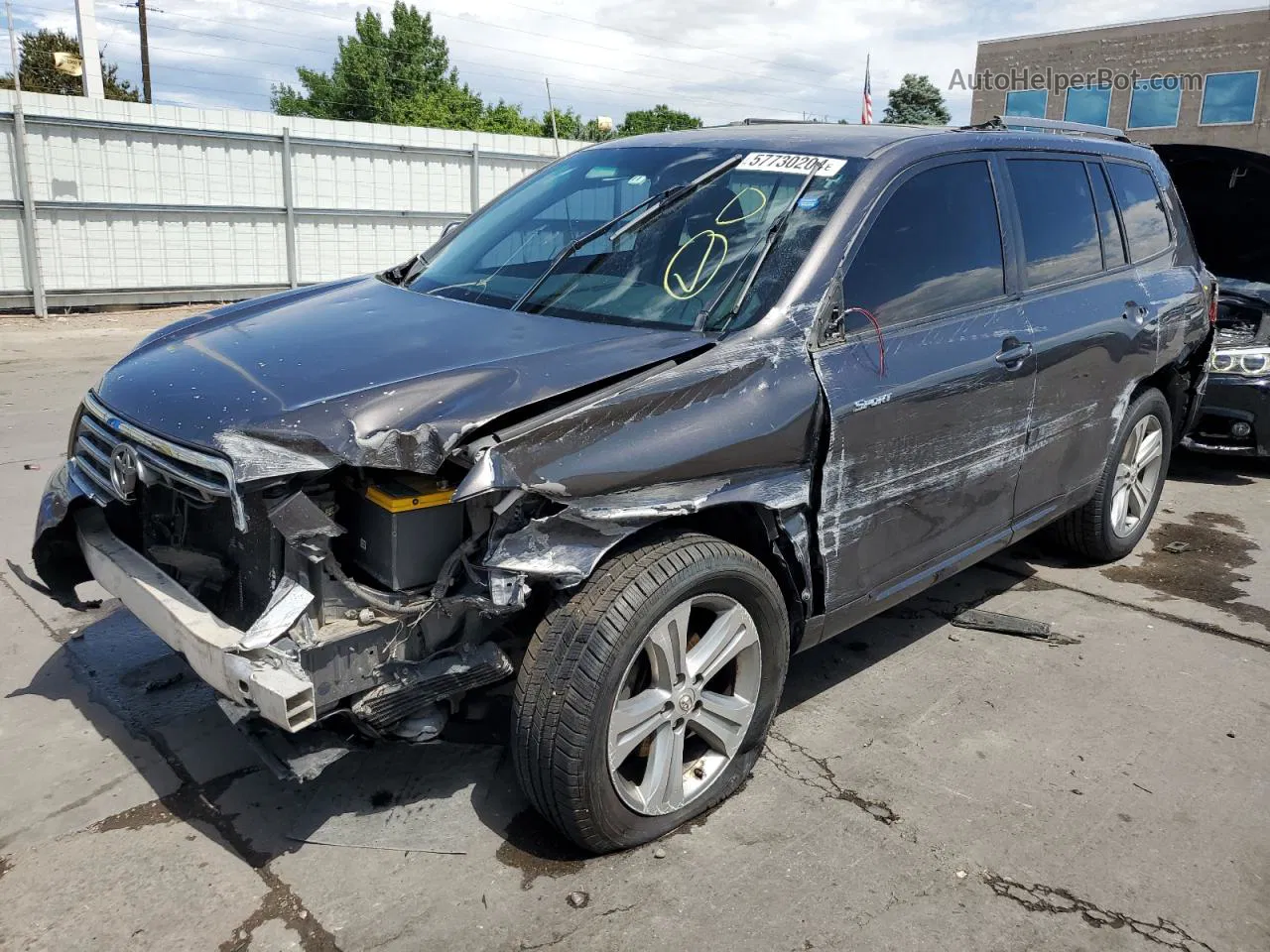 2008 Toyota Highlander Sport Charcoal vin: JTEES43A982083127