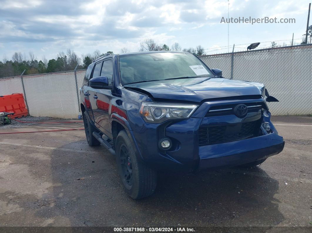 2021 Toyota 4runner Sr5 Dark Blue vin: JTEEU5JR8M5237151