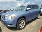 2008 Toyota Highlander Hybrid Синий vin: JTEEW41A182004914