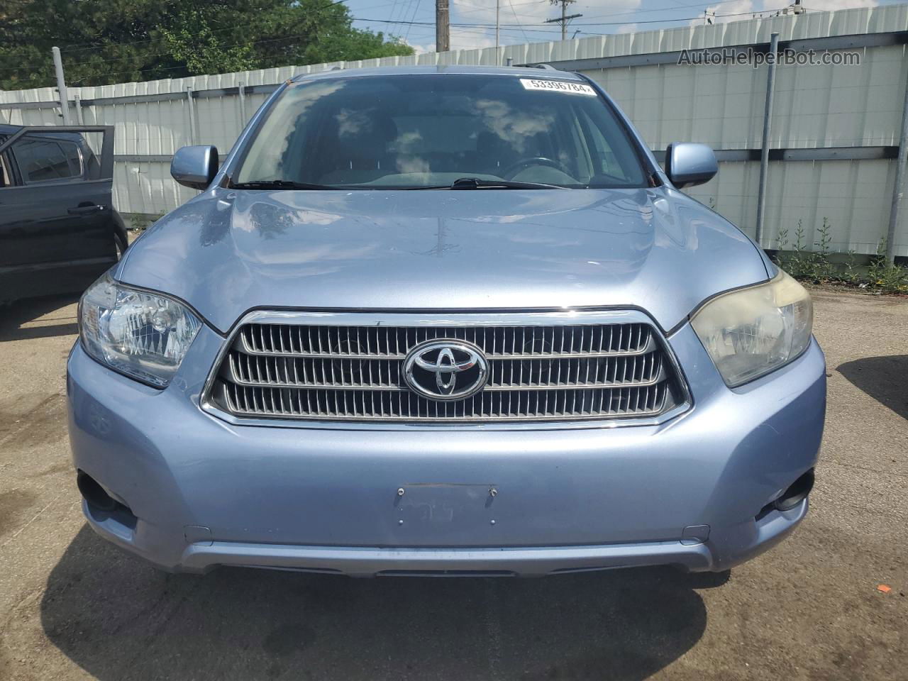 2008 Toyota Highlander Hybrid Blue vin: JTEEW41A182004914