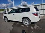 2008 Toyota Highlander Hybrid White vin: JTEEW41A182019641