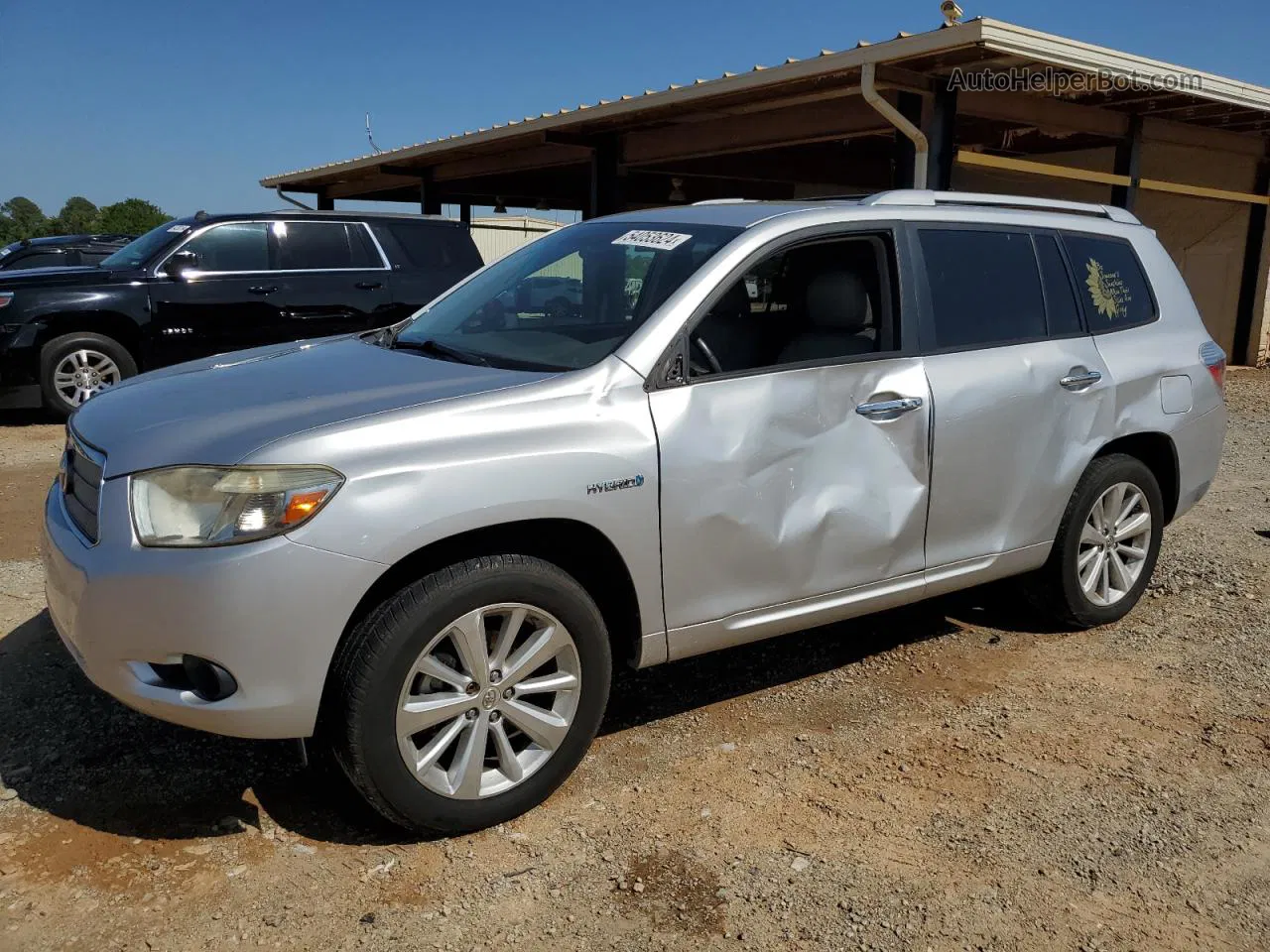 2008 Toyota Highlander Hybrid Silver vin: JTEEW41A482018368