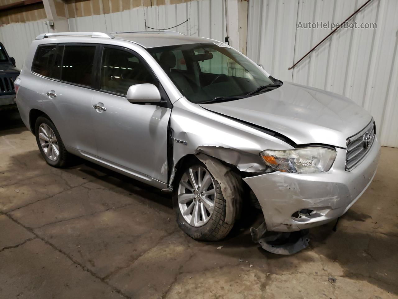 2008 Toyota Highlander Hybrid Silver vin: JTEEW41A882015795