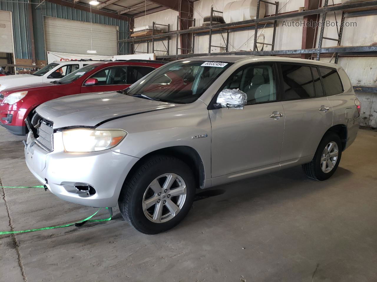 2008 Toyota Highlander Hybrid Серебряный vin: JTEEW41AX82020951