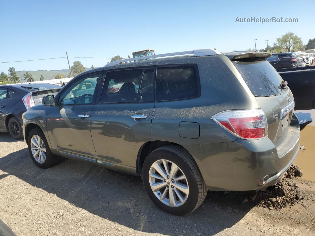 2008 Toyota Highlander Hybrid Limited Charcoal vin: JTEEW44A182018601