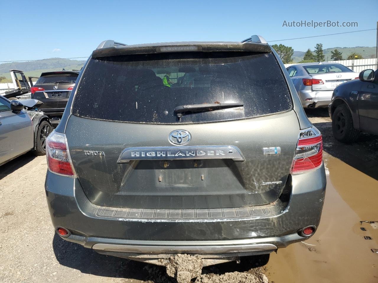 2008 Toyota Highlander Hybrid Limited Charcoal vin: JTEEW44A182018601