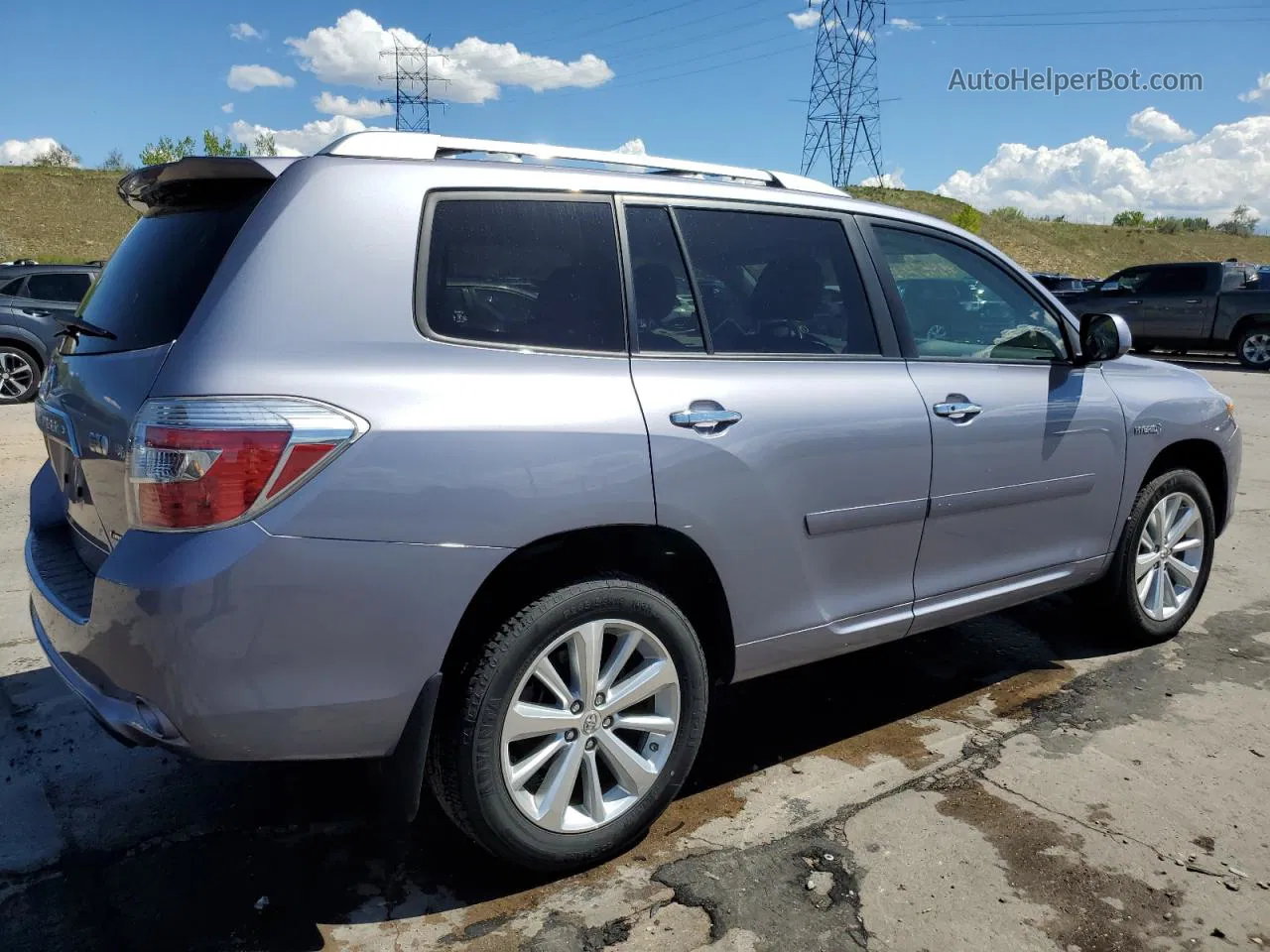 2008 Toyota Highlander Hybrid Limited Gray vin: JTEEW44A382004781