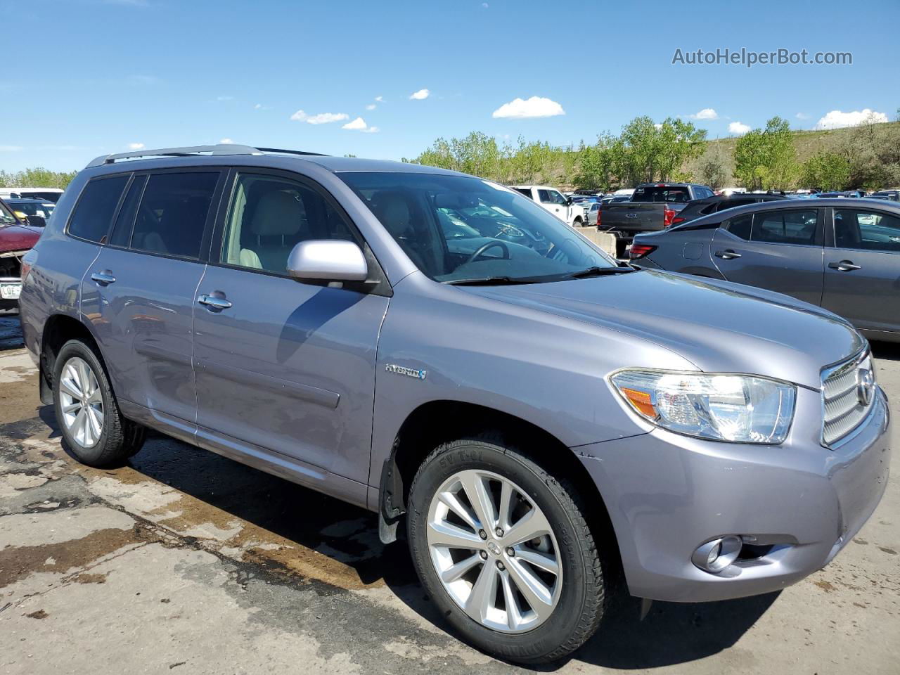 2008 Toyota Highlander Hybrid Limited Gray vin: JTEEW44A382004781