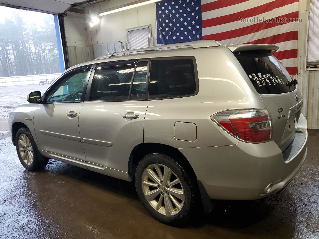 2008 Toyota Highlander Hybrid Limited Серебряный vin: JTEEW44A482022075