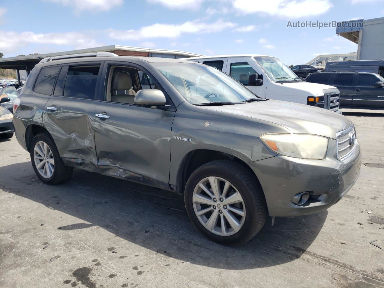 2009 Toyota Highlander Hybrid Limited Gray vin: JTEEW44A492027620