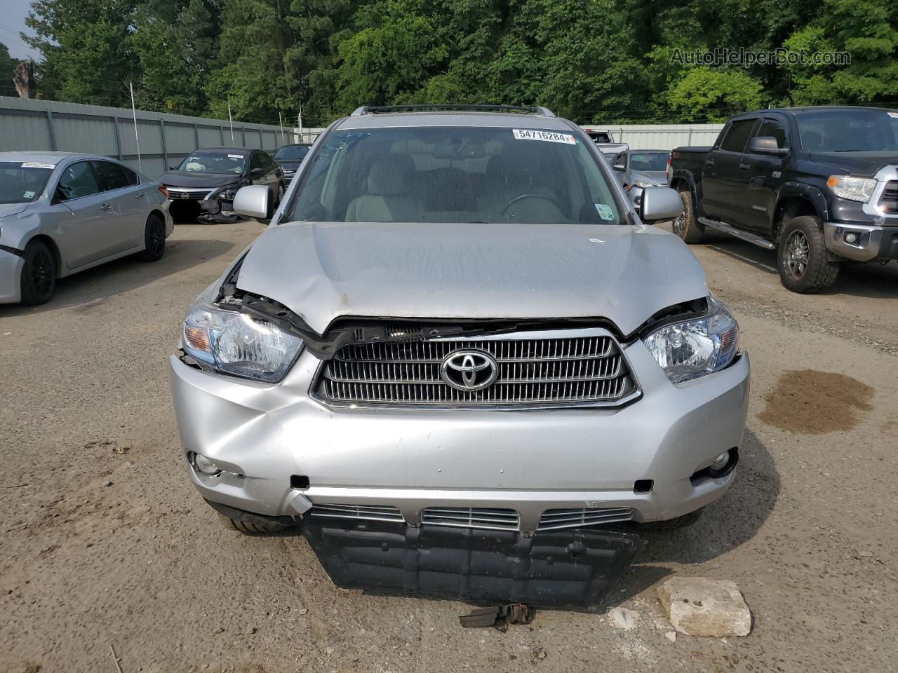 2008 Toyota Highlander Hybrid Limited Silver vin: JTEEW44A682024149