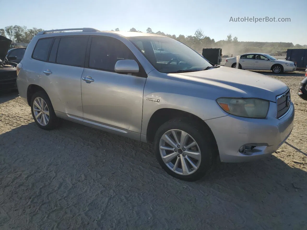 2008 Toyota Highlander Hybrid Limited Silver vin: JTEEW44A782003407