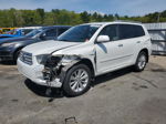 2008 Toyota Highlander Hybrid Limited White vin: JTEEW44A782025102