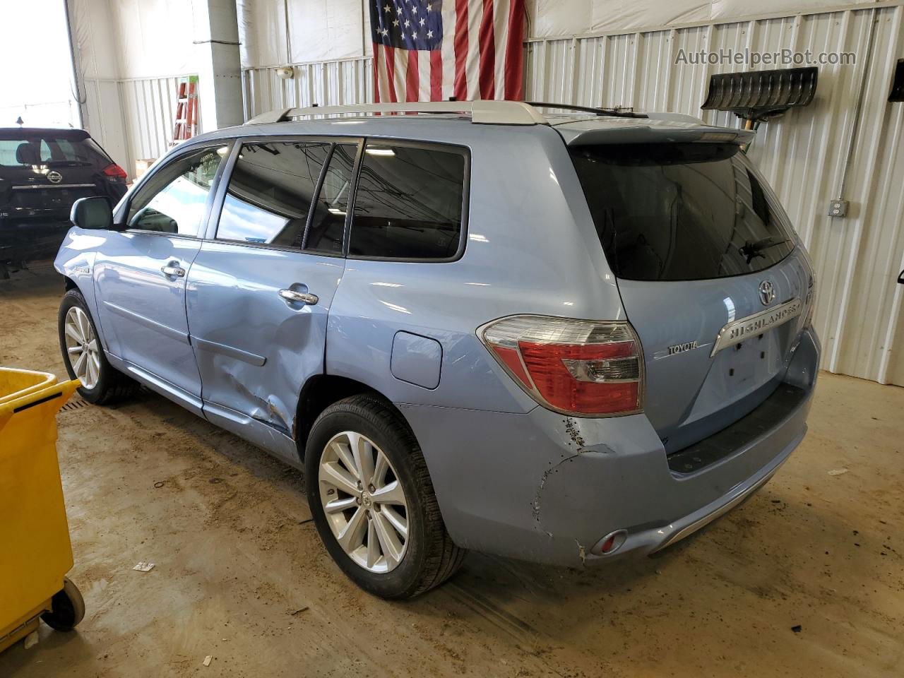 2008 Toyota Highlander Hybrid Limited Blue vin: JTEEW44AX82000629