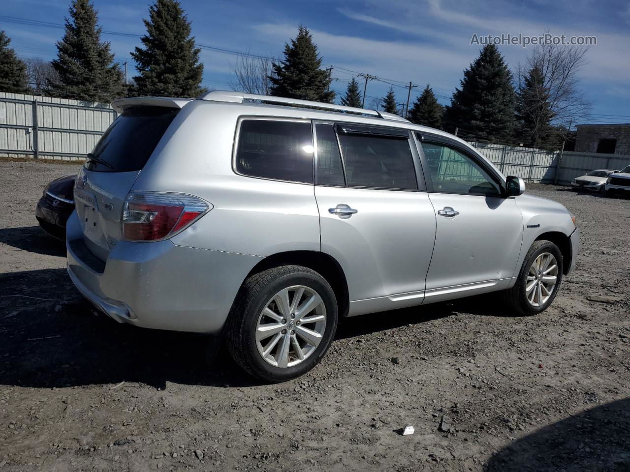 2008 Toyota Highlander Hybrid Limited Silver vin: JTEEW44AX82003661