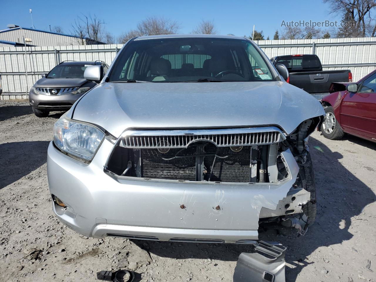 2008 Toyota Highlander Hybrid Limited Silver vin: JTEEW44AX82003661