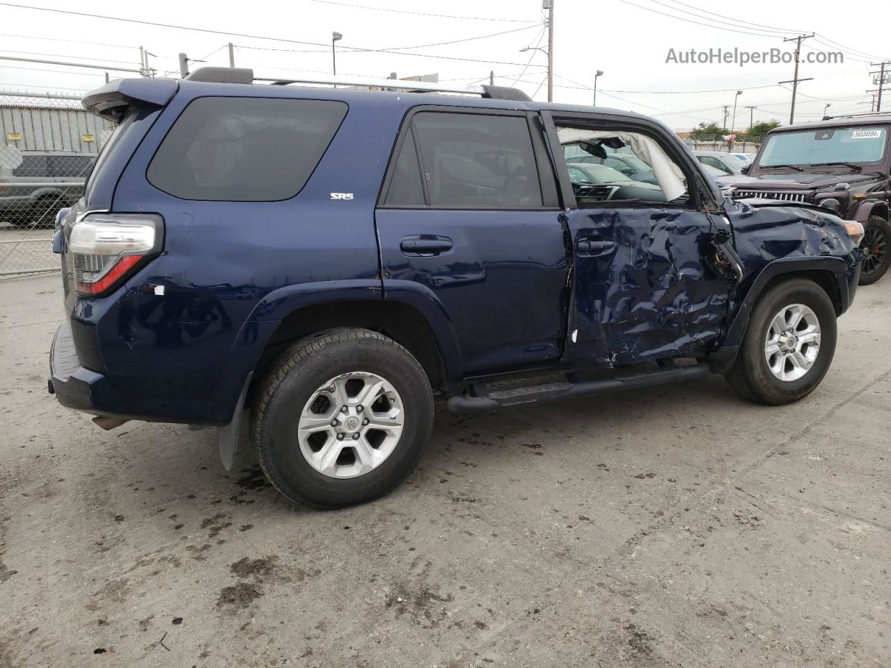 2021 Toyota 4runner Sr5 Blue vin: JTEFU5JR1M5250473