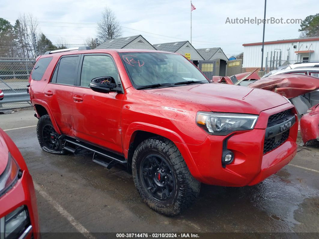 2021 Toyota 4runner Sr5 Premium Red vin: JTEFU5JR6M5248136