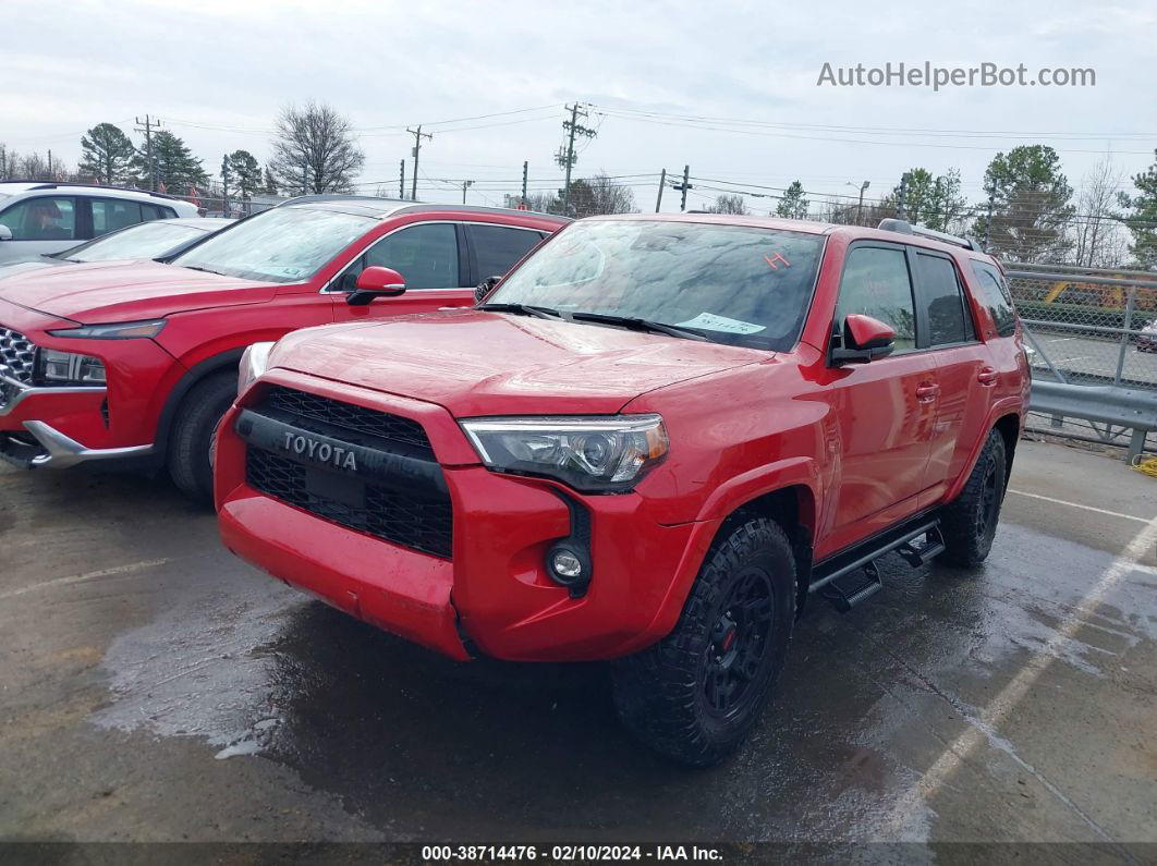 2021 Toyota 4runner Sr5 Premium Red vin: JTEFU5JR6M5248136