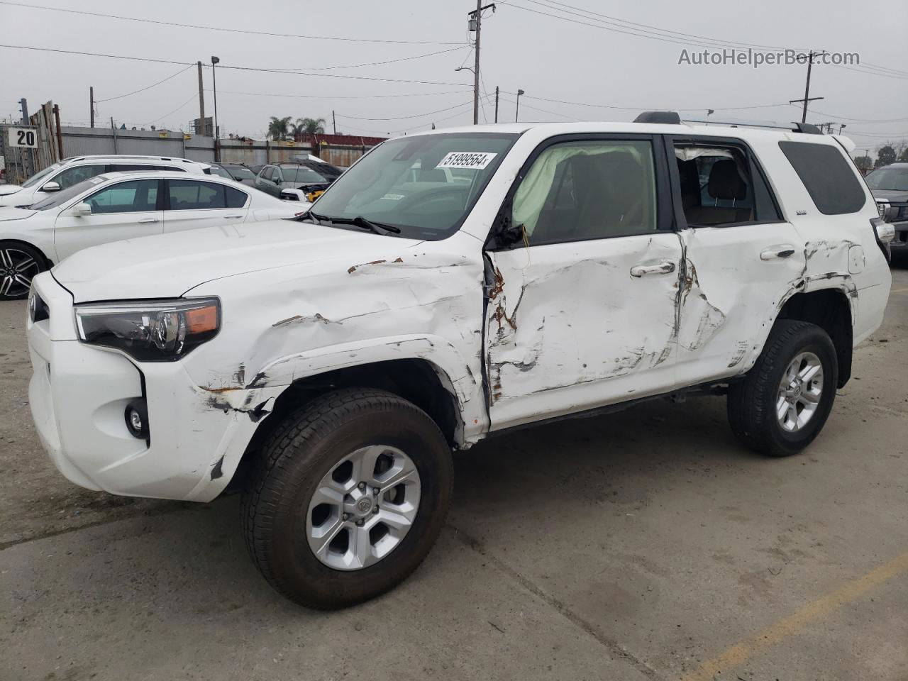 2021 Toyota 4runner Sr5 White vin: JTEFU5JRXM5246194