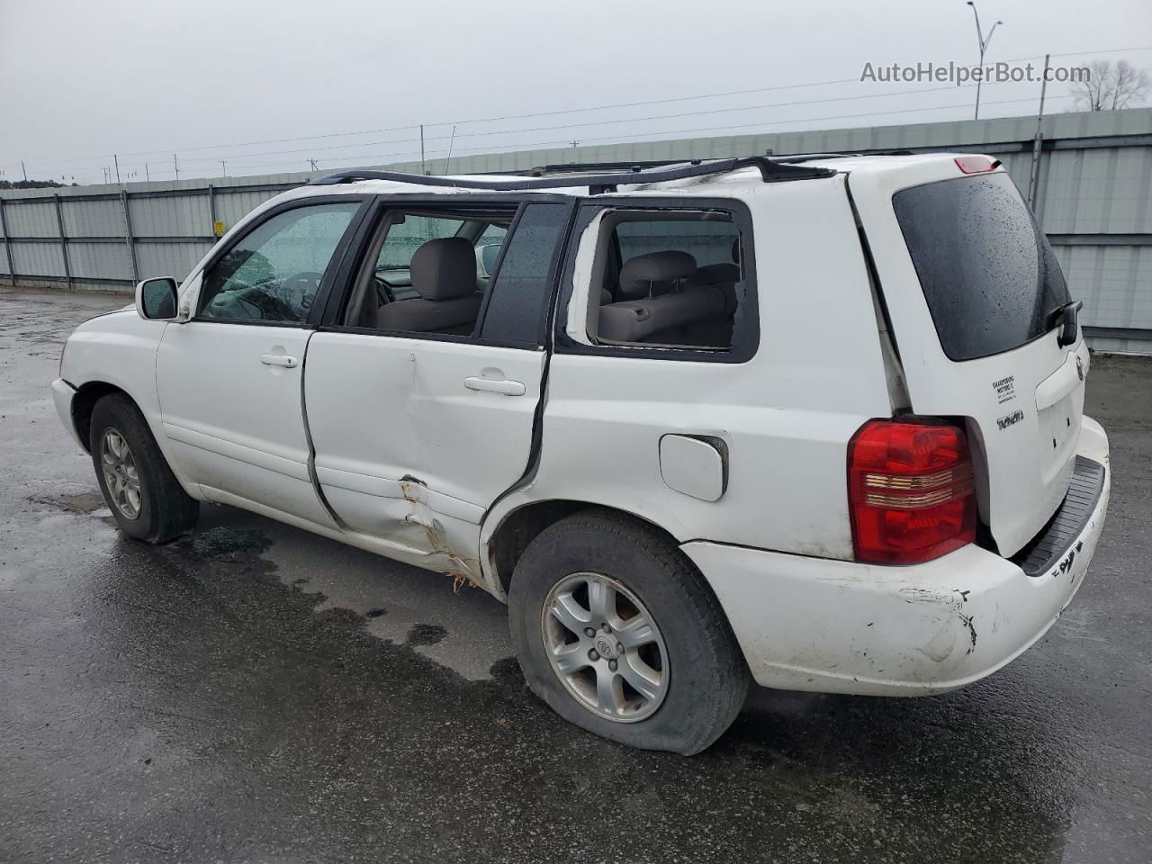 2002 Toyota Highlander  White vin: JTEGD21A520029434